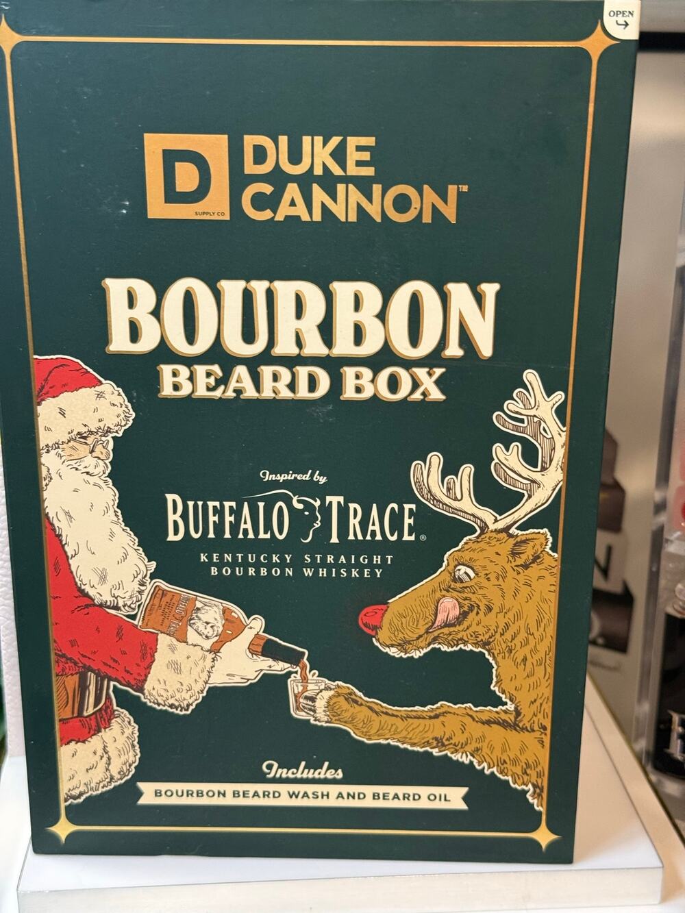 Duke Cannon Buffalo Trace Bourbon Beard Box - 2 Pc Set - New in Box